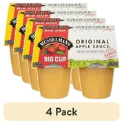 (4 pack) Musselman's Big Cup Original Applesauce 6oz 4 Count
