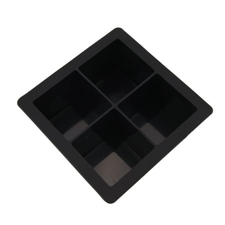 

AOWA 1PC Giant Silicone Ice Cube Square Jumbo King Size Big Black Mould Large Mold Tray