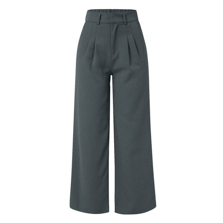 Gray Wide Leg Pants Women Wide Leg Pants for Women Work