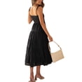 thumbnail image 4 of Coduop Womens Spaghetti Strap Sleeveless Dress Summer Dress Ruched A-Line Party, 4 of 6
