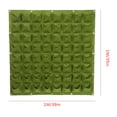 thumbnail image 2 of Injueey Bolsa de plantación vertical de flores Bolsa de crecimiento no tejido 64 bolsillos Jardinera para colgar en la pared - Verde Jardín y Patio Verde Injueey JJ18818-01, 2 of 6