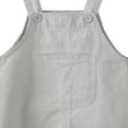 thumbnail image 4 of Mifsaly Toddler Boys Girls Cotton Overalls Adjustable Strap Button Jumpsuits Classic Loose Fit Solid Color Casual Playwear, 4 of 5