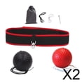 thumbnail image 1 of Pelota de reflejo de boxeo,Juego de diadema con pelota de reflejo de boxeo para niños y adultos,Banda para la cabeza ajustable Ejercicio de de boxeo,Bola de reflejo de MMA con, 1 of 8
