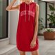 thumbnail image 1 of Vestido Largo Informal de Verano Para Mujer, Con Escote En V, Sin Mangas, Estilo Bohemio, Con Ribete de Encaje Para Uso Diario., 1 of 3