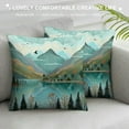 thumbnail image 3 of Creowell Nature Wall Art Mountain Wall Decor for Living Room Boho Landscape Watercolor Forest Pictures Canvas Artwork Nordic Style Abstract Geometric Painting Bedroom Modern Home Decoration, 3 of 5
