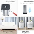 thumbnail image 4 of Unique Bargains 4' Furniture Legs Stainless Steel Sofa Chair Adjustable Feet Replacement 8pcs, 4 of 7