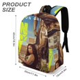 thumbnail image 3 of Gen V-theme Backpack, Campus style schoolbag Bookbag with Adjustable Shoulder Straps And Large Zip Compartment, Unisex Travel Bags.42x30x15cm, 3 of 6