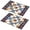 Pioneer Flower Floral-1, variant on Placemat, Pioneer Flower Floral Print Pattern Place Mats Table Mat Set Of 2, PVC Washable Placemats for Party Kitchen Dining Decoration, 18x12 Inch, Fade Resistant