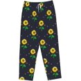 thumbnail image 7 of PISONIC Sunflowers and Dark Printed Women's Pajama Pants, Comfy Pajama Bottoms With Pockets&Drawstring, 7 of 7