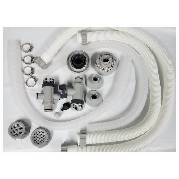 Intex pool accessory kit with pump hoses, plunger valves, jet nozzle and Small strainer set