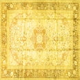 thumbnail image 1 of Ahgly Company Indoor Square Persian Yellow Traditional Area Rugs, 8' Square, 1 of 4