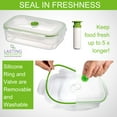 thumbnail image 3 of Lasting Freshness 11 piece Vacuum Seal Food Storage Containers with Vacuum Pump, Airtight and Leak Proof, Vacuum Sealed Food Storage Containers, Meal, 3 of 9