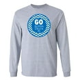 thumbnail image 2 of Alpha Pi Long Sleeve T-shirt Go ADP Chevron Stripe Design - White & Sport Grey, 2 of 2