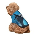 thumbnail image 2 of Yiaed Ice Blue Ocean Cute Dolphin Print Dog Hoodie Security Pet Dog Costume Pets Dog Hoodie Sweatshirt with Pocket for Small Dogs-Large, 2 of 5