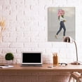 thumbnail image 2 of Stupell Industries Woman's Figure Metro Fashion Floral Bouquet Glamour Canvas Wall Art Design by Ziwei Li, 30" x 40", 2 of 4