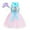 Sky Blue, variant on MEZZALL Toddler Girls Sleeveless Spaghetti Dress Dance Party Princess Dress Sundress Headband Set, Light Blue, 7-8 Years