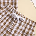 thumbnail image 5 of Esaierr Baby Toddler Boys Summer Clothes Set 6M-4Y Baby Kids Short Sleeve Plaid Shirt Tops and Shorts Suit Toddler 2Pcs Casual Outfits, 5 of 8