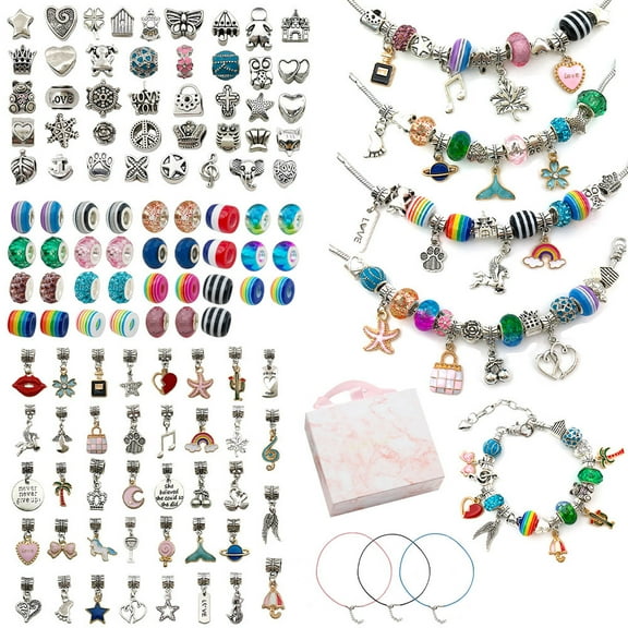 Jewelry Making Kit For Girls 8-12 Bracelets Necklaces Jewelry 56 Jewelry Making Supplies Beaded Crafts Gift Boxes For Girls 8-12 Years Old
