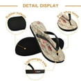 thumbnail image 3 of YAZAOOSummer Flip Flops Creatively Vintage Rose Bouquet Simple Beach Sandals, 3 of 8