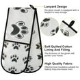 thumbnail image 2 of Yayeee Double Oven Mitt Kitchen Heat Resistant Baking 35" x7" Quilted Glove, Cartoon Cat Paw, 2 of 6