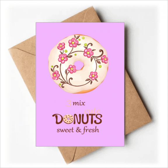 Flower Dessert Sweet Food Greeting Cards You are Invited Invitations