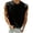 Black, variant on Mens Sleeveless Drop Shoulder Top Raglan Sleeve Design Crew Neck Soft Fabric Relaxed Silhouette for Street Style Black S