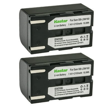 Kastar SB-LSM160 Battery 2-Pack Replacement for Samsung SC-DC165 SC-DC171 SC-DC171U SC-DC173 SC-DC173U SC-DC175 SC-DC563 SC-DC564 SC-DC565 SC-DC575 VP-D351 VP-D352 VP-D353 Camera