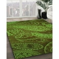 thumbnail image 3 of Ahgly Company Machine Washable Indoor Rectangle Transitional Chocolate Brown Area Rugs, 3' x 5', 3 of 7