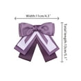 thumbnail image 2 of INSPIRE CHIC Women's Bowknot Ribbon Bow Brooch Elegant Blue Pin Bow Tie for Wedding Ceremony Purple Collar Flower, 2 of 4