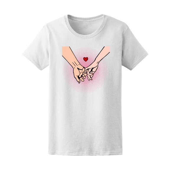 Pop Art Couple Holding Hands Women's Tee - Image by Shutterstock