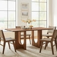 thumbnail image 2 of 70 Inch Dining Table, Walnut, Wood, Rectangular, Living Kitchen Cafe Bistro Hospitality Restaurant, Modern Contemporary HB36525, 2 of 10