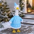 thumbnail image 6 of Qwtwty Porch Goose Christmas Outfit Funny Christmas Costume 23" Lawn Goose Decorative Outfit for Porch Lawn Patio Yard Outdoor Holiday Decor, 6 of 9