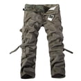 thumbnail image 2 of Birdeem Mens Solid Multi-Pocket Washed Overalls Outdoor Casual Pants Trousers, 2 of 12