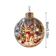 thumbnail image 6 of Glowing Christmas Story Ornament, Santa Beside A Decorated Tree 3D Mini Holiday Diorama Ball, Light Up Christmas Tree Ornament for Holiday Decor, 6 of 7