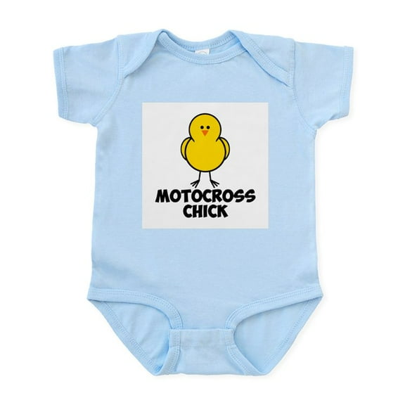 CafePress - Motocross Chick Infant Bodysuit - Baby Light Bodysuit, Size Newborn - 24 Months