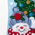 thumbnail image 4 of Bucilla Felt Stocking Applique Kit 18" Long-Snow Family Portrait, 4 of 7