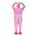 thumbnail image 2 of MAWCLOS Combinaison pour Femmes en Flanelle, Barboteuses, Pyjama à Manches Longues, Bas Resserré, Vêtement de Nuit, Imprimé d'Animaux de Dessins Animés, une Pièce, Oeil Fermé, Tianma L, 2 of 4