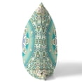 thumbnail image 3 of Amrita Sen Suede Zippered Pillow In Beige And Green Finish CAPL226FSDS-ZP-16x16, 3 of 4
