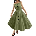 thumbnail image 1 of TJAZFJPA Robes de Printemps pour Filles Enlifety Robe d'Été Décontractée pour Filles Robes à Volants Bretelles Spaghetti Tournoyer Évasée Taille 6 14T Robes de Printemps pour Filles, 1 of 8