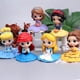 thumbnail image 2 of [Spot] Sentado Disney Princess Cake Decoraciones Alice Sirena Blancanieves Cenicienta Campana Aisha Beber Té Princesa Decoración Del Hogar Regalo De Cumpleaños, 2 of 4