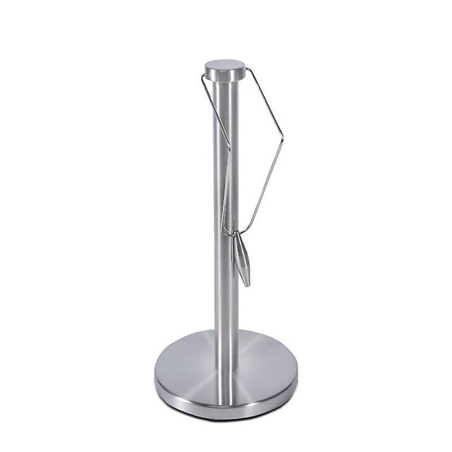 Portarrollos de cocina de acero inoxidable, soporte de papel higiénico de Metal, portarrollos de pie para suelo de baño, soporte para papel de cocina grande