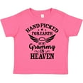 thumbnail image 3 of Inktastic Handpicked for Earth by My Grammy in Heaven with Angel Wings Boys or Girls Toddler T-Shirt, 3 of 5