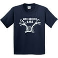 thumbnail image 3 of Inktastic Life Behind Bars Motorcycle Youth T-Shirt, 3 of 5