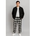 thumbnail image 2 of Pijamas de Franela a Cuadros de Algodón, Pantalón Largo Con Bolsillos, Para Hombre Corte Recto, 2 of 9