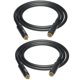 thumbnail image 2 of CESS-111-3f Puentes de preamplificador RCA Cable de conexión macho a macho Paquete de 2 (3 pies), 2 of 5