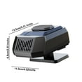 thumbnail image 3 of Hvmvliv Vehicle Heater 12V Universal Car Heater, Portable Hot Fan for Defrosting and Defogging, Rotatable Base, Plugs into Lighter Socket for Cars, SUVs, Taxis Black, 3 of 9