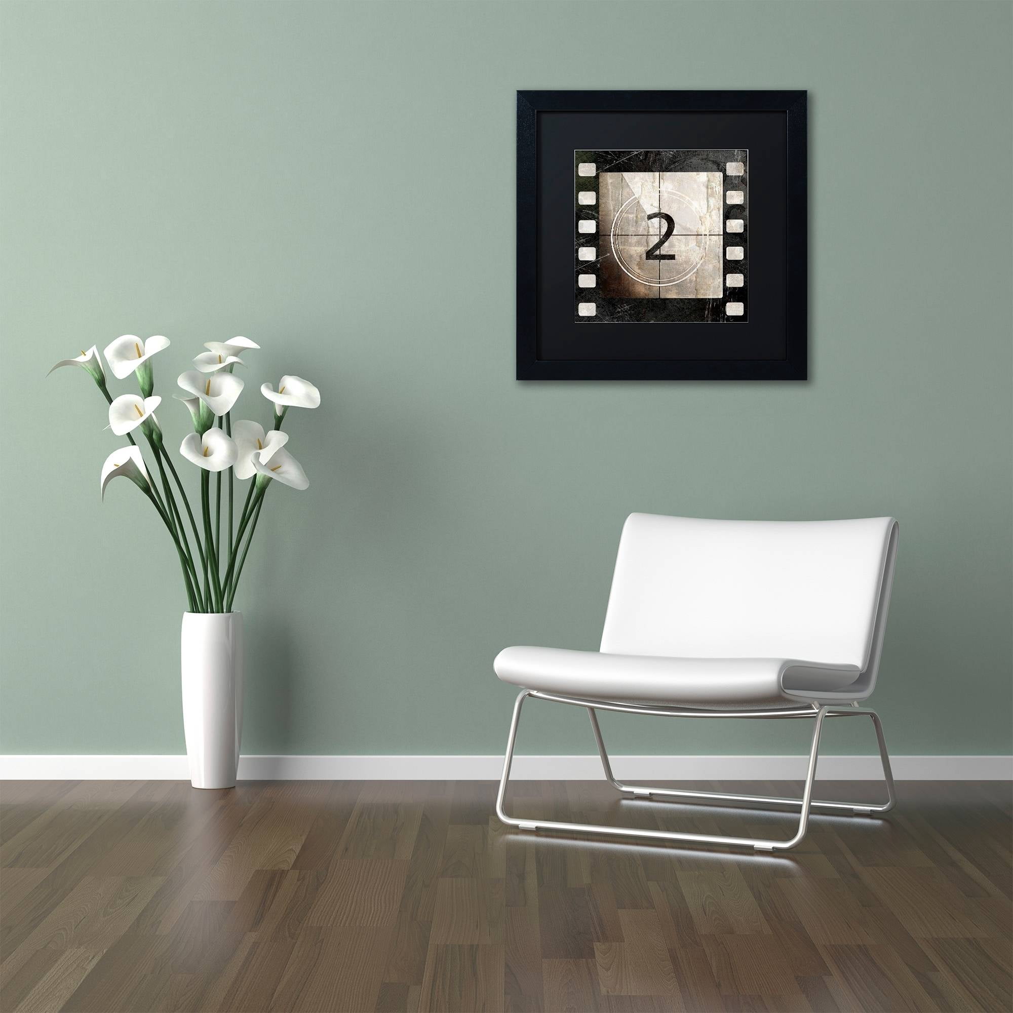 Trademark Fine Art "Vintage Countdown II" Canvas Art by Color Bakery Black Matte, Black Frame