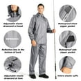 thumbnail image 4 of SPEEDRUN Men's Rain Gear Waterproof Rain Suits Hooded Rain Coats and Pants Graphite M, 4 of 7