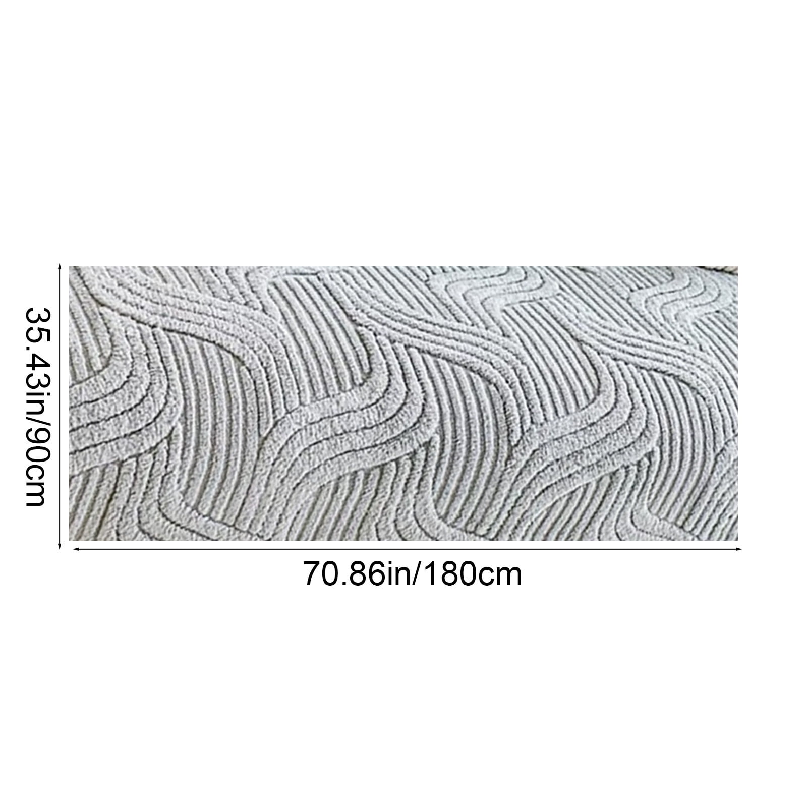 Qhnvtd Thick Sofa Cushion, Wool Sofa Pad and Couch Protector, Non Slip Washable Sofa Cover for 3 Seat Couch, Soft Comfortable Breathable Furniture Protector for Living Room Bedroom Office