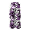 thumbnail image 4 of Endives Women's Casual Camouflage Print Cargo Pants Stretch Elastic Waist Tapered Pants With Pockets, 4 of 7